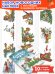 Новогодние наклейки на окна. Заяц с подарком. 10 наклеек. Художник 