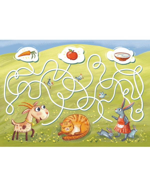 Коза Агата и яблоневый сад