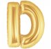 Шарик воздушный буква d цвет золото