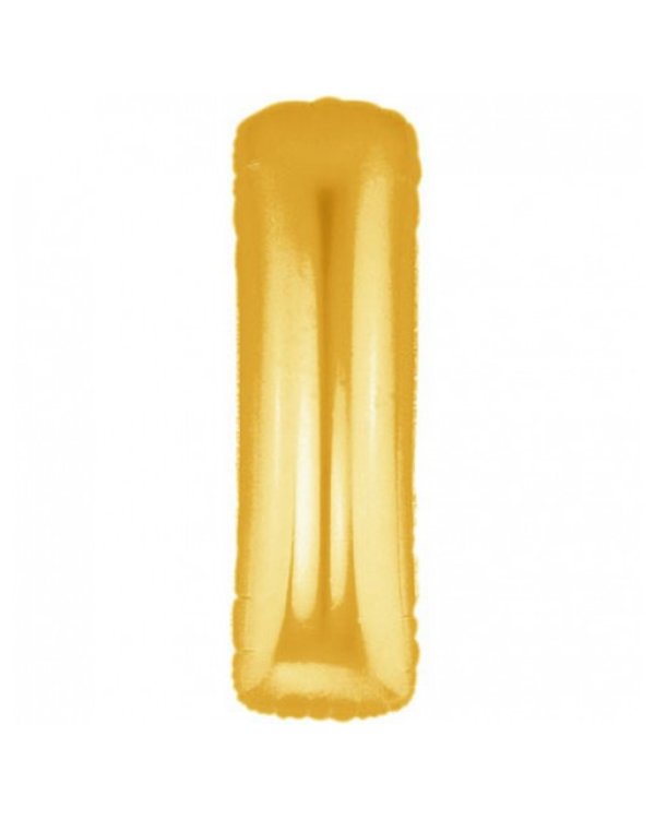 Шарик воздушный буква l цвет золото