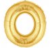 Шарик воздушный буква o цвет золото