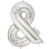 Шарик воздушный буква &amp; цвет серебряный