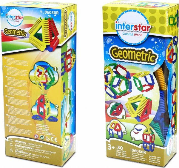 Геометрия.30 деталей (пластмасовый в коробе)
