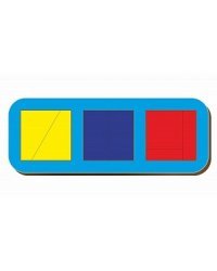 Рамка-вкладыш "Сложи квадрат. 3 квадрата. Уровень 1"