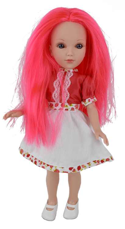 Кукла "Мари" с розовыми волосами (в подарочной коробке), 41 см