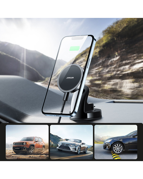 Joyroom wireless Charger 15W with Handle Black (JR-ZS240)