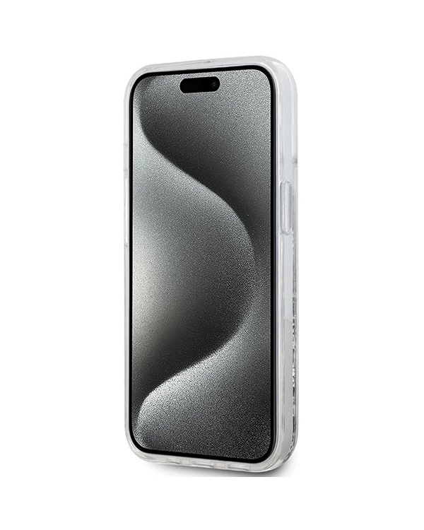 Karl Lagerfeld Liquid Glitter Karl Head MagSafe case for iPhone 15 | 14 | 13 - transparent
