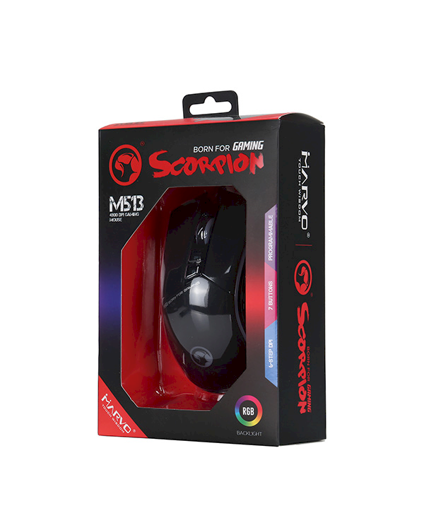 Игровая мышь Marvo MP513 LED / 1200-4800 DPI / USB / RGB