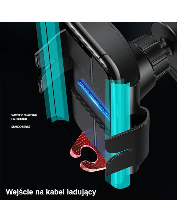 USAMS Индукционное крепление US-CD133 10W Автоматическое для вентиляционной решетки green Starod CD133ZJ02