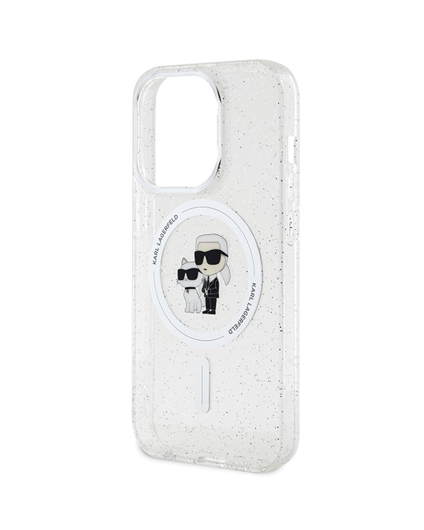 Karl Lagerfeld Karl&Choupette Glitter MagSafe KLHMP15LHGKCNOT Apple iPhone 15 Pro 6.1" чехол для мобильного телефона