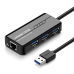 Ugreen 20265 USB-A | RJ45 1000 Mbps HUB 3x USB 3.0 сетевой адаптер - черный