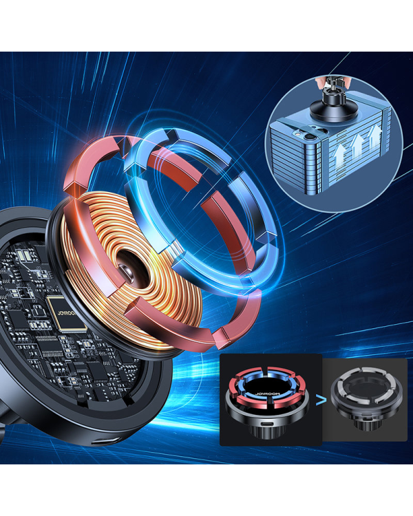 Joyroom wireless Charger 15W with Handle Black (JR-ZS240)