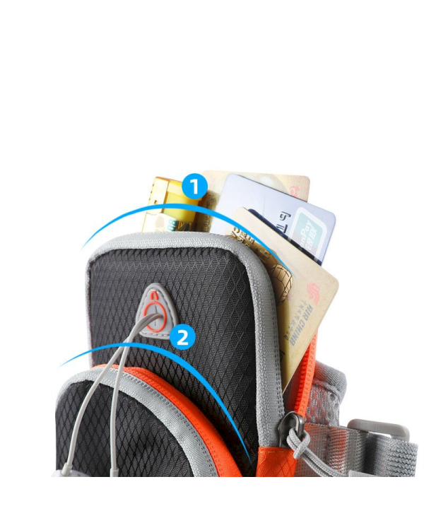 Running armband sports phone band case orange