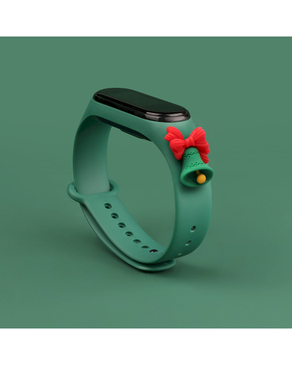 Fusion Xmas Bell ремешок для часов Xiaomi Mi Band 3 / 4 зеленый