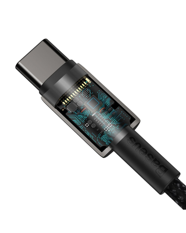Кабель Baseus Tungsten Gold Type-C - Type-C | 100 Вт | 2 м | черный