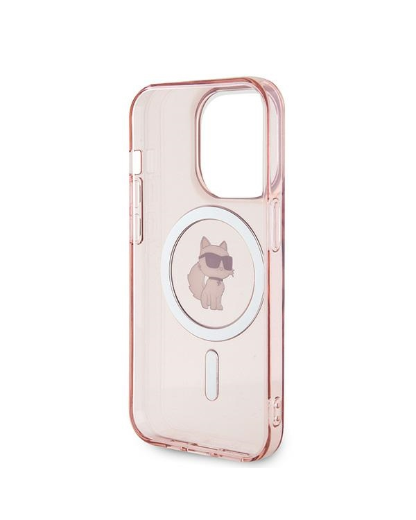 Karl Lagerfeld KLHMP14LHFCCNOP iPhone 14 Pro 6.1" розовый жесткий чехол IML Choupette MagSafe