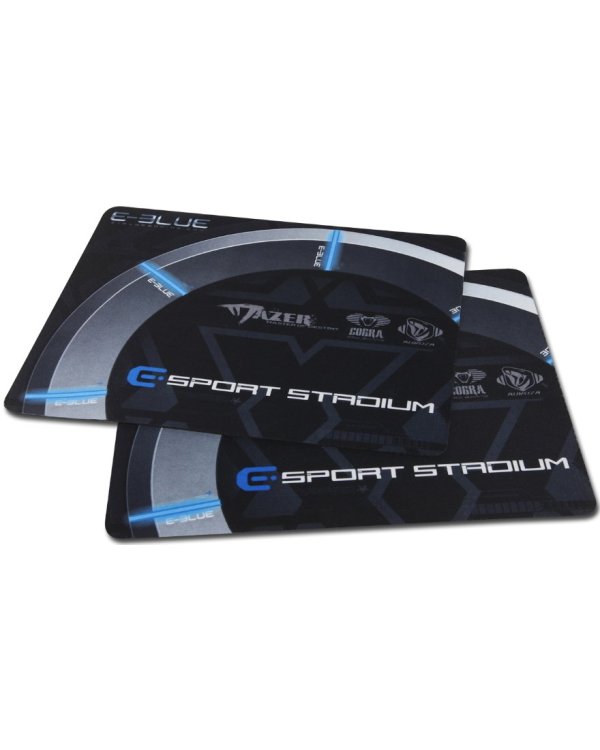 Игровой коврик для мыши E-Blue Arena черный / синий (260x210 мм)