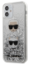 Karl Lagerfeld KLHCP12SKCGLSL Liquid Glitter 2 Heads Cover Чехол для Apple iPhone 12 Mini Серебряный