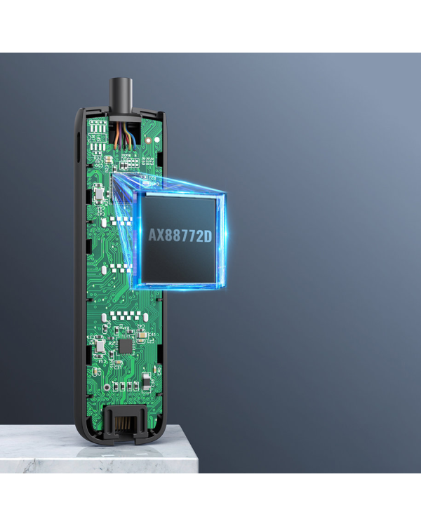 Ugreen adapter USB Type C - Ethernet RJ45 | 3 x USB black adapter (CM416)