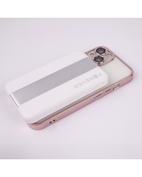 Forever MACS-100 magnetic wireless charging station with power bank white 5in1