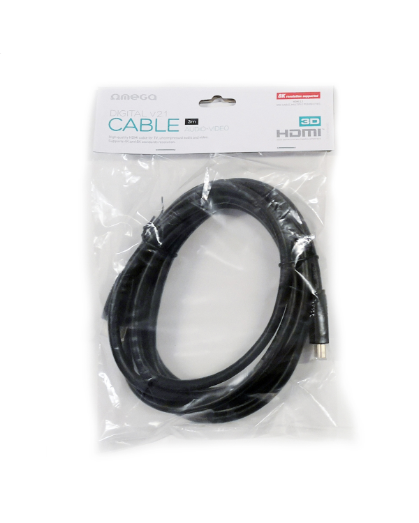 Omega OCHB8K30 HDMI 2.1 кабель 8K 3м черный
