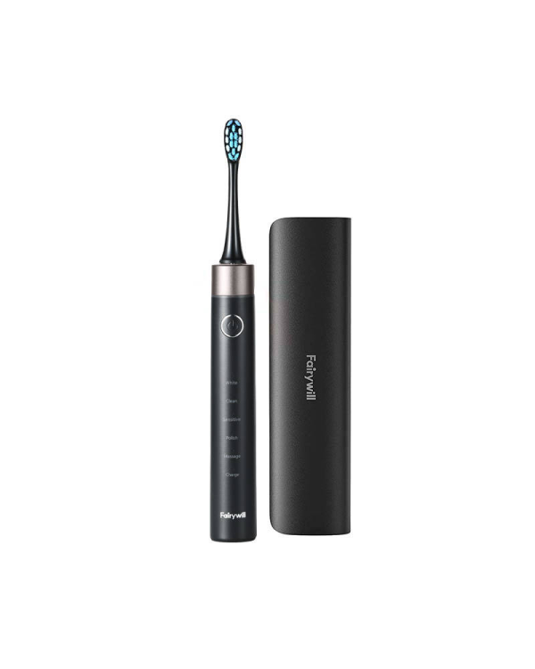 FairyWill Sonic toothbrush with head set and case FW-P80 (Black)
