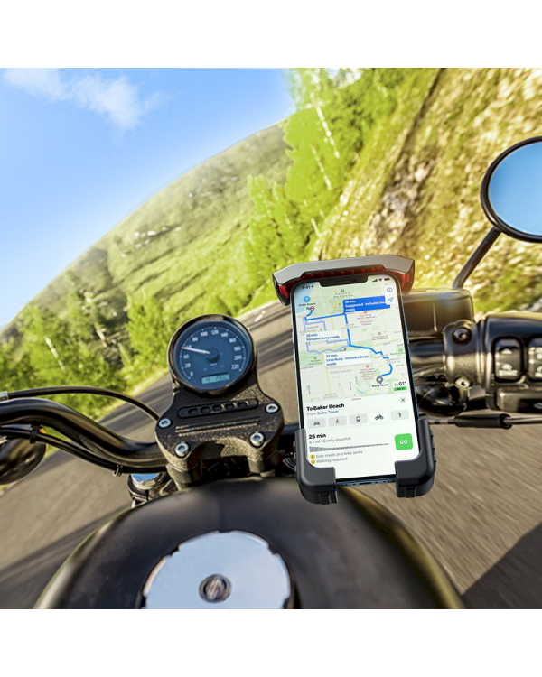 Wozinsky metal bicycle smartphone holder for handlebar black (WBHBK4)