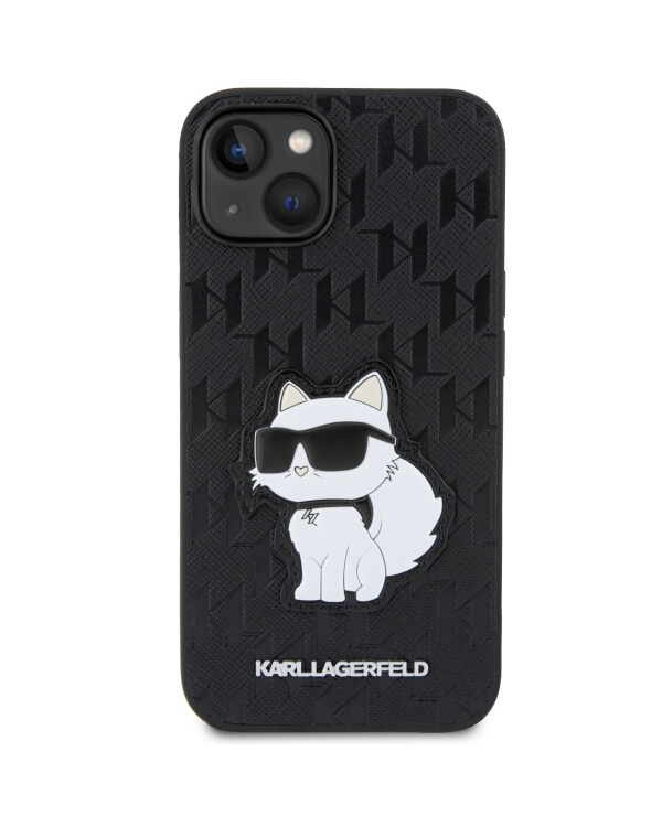 Karl Lagerfeld KLHCP14SSAKHPCK iPhone 14 6.1" черный Saffiano Monogram Choupette