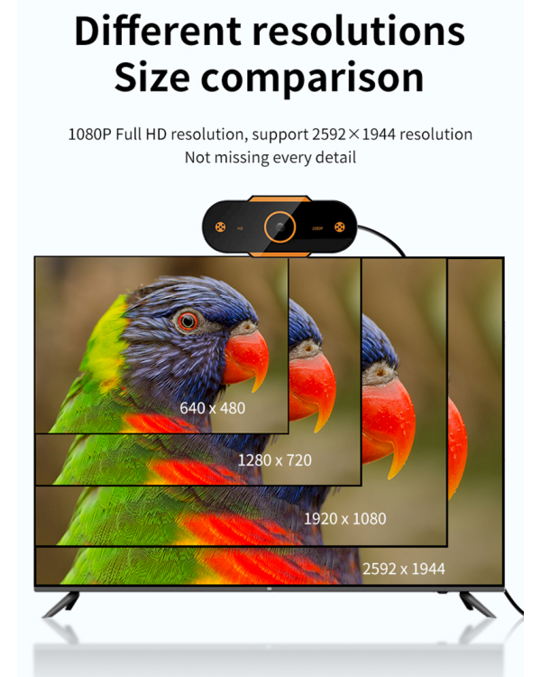 Fusion 2K  WEB Камера с Микрофоном USB 2.0 Черная 