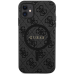 Guess GUHMN61G4GFRK iPhone 11 6.1" | Xr black|black hardcase 4G Collection Leather Metal Logo MagSafe