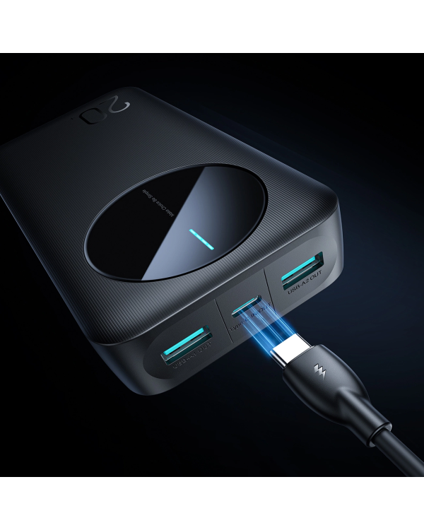 Powerbank Joyroom JR-PBF14 20000mAh 2.4A 2x USB-A 1x USB-C - черный