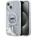 Karl Lagerfeld Liquid Glitter Karl Head MagSafe case for iPhone 15 | 14 | 13 - transparent