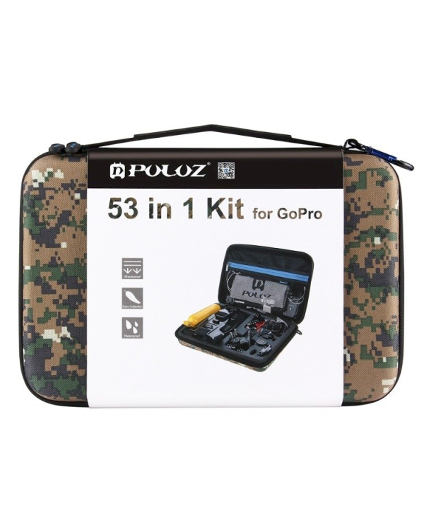 Набор аксессуаров Puluz 53 в 1 для экшн-камер / GoPro / HERO9 (EVA)
