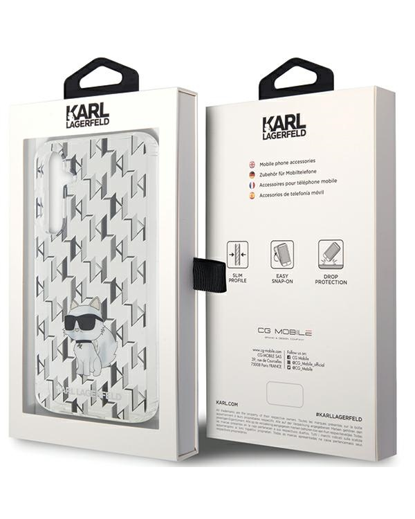Karl Lagerfeld KLHCS23FEHNCMKLT S23 FE S711 прозрачный жесткий кейс Monogram Choupette