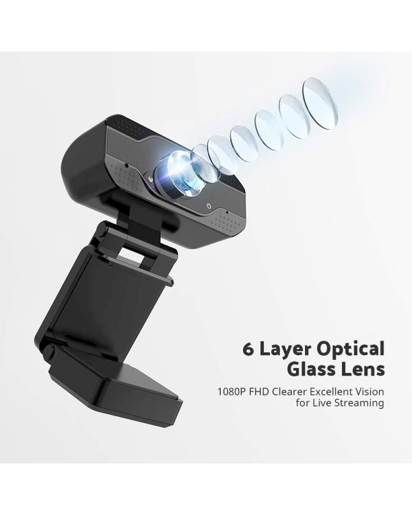 Fusion 1080P WEB Камера с Микрофоном USB 2.0 Черная