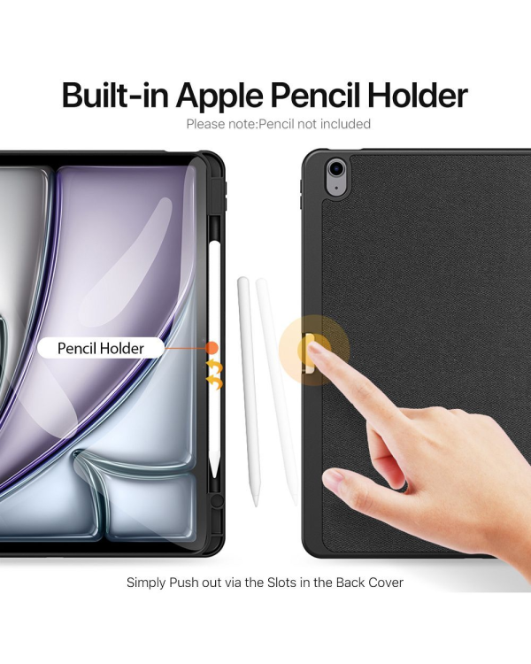 Dux Ducis domo magnet case чехол для планшета Apple iPad Air 13 (2024) A2903 | A2904 | A2898 черный