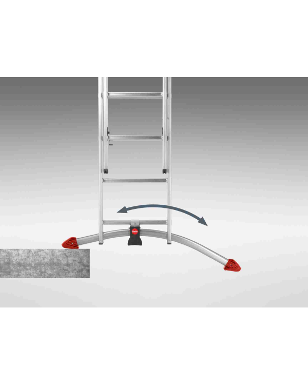 Комбинированная лестница S100 Hailo ProfiLOT | алюминий| 3x12 ступени