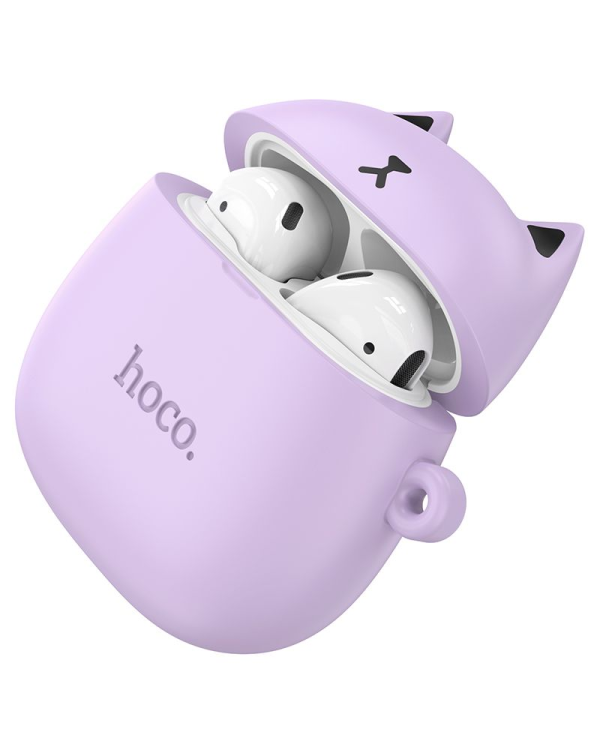 Hoco EW45 Bluetooth 5.3 беспроводные наушники с микрофоном фиолетовые