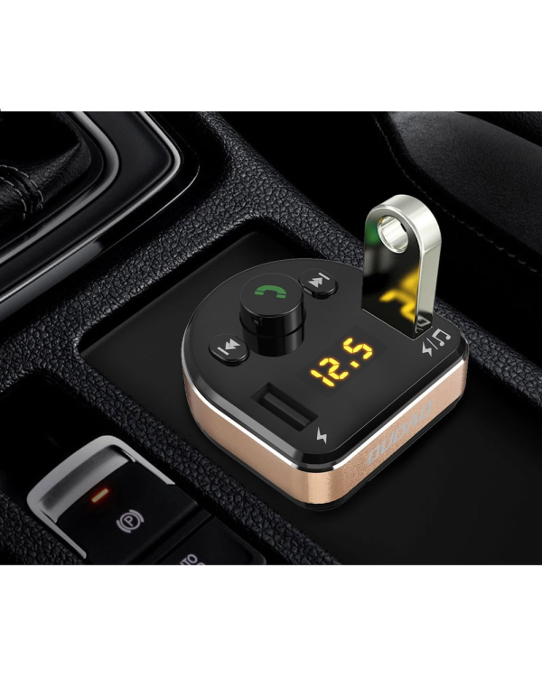 Dudao FM-передатчик Bluetooth автомобильное зарядное устройство MP3 3.1 A 2x USB черный (R2Pro черный)