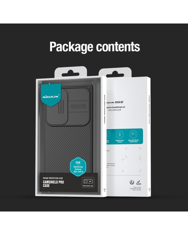 Nillkin CamShield PRO Hard Case for Samsung Galaxy S24 Ultra Black