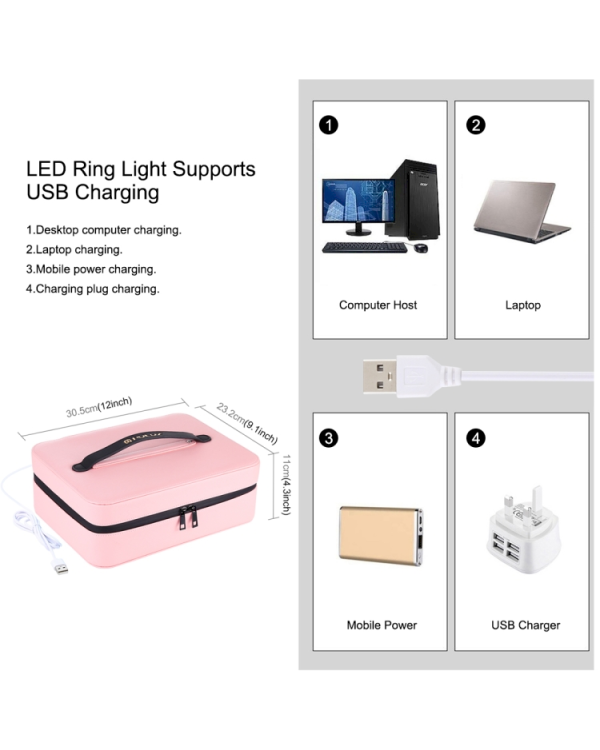 Переносной светильник PULUZ PU516F с ящиком для принадлежностей