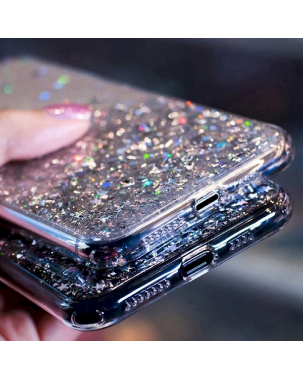 Fusion glue glitter силиконовый чехол для Samsung A525 Galaxy A52 / A52 5G зеленый