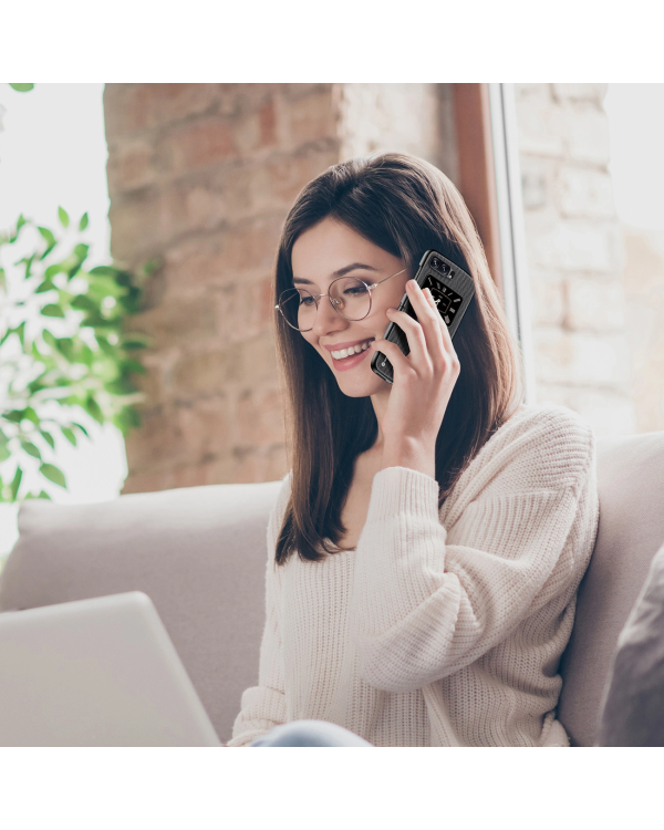 Dux Ducis Fino case for Motorola Razr 2022 cover with silicone frame black