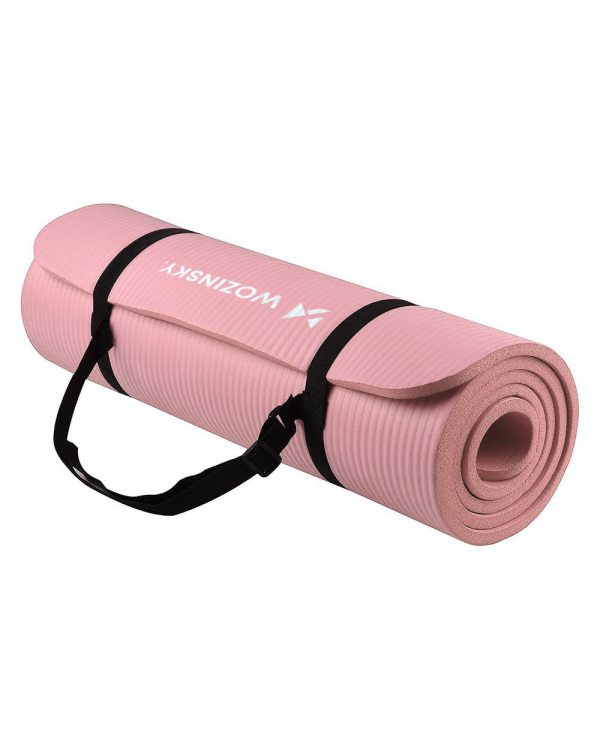 Возинский коврик для упражнений и йоги 181 х 63 х 1 см светло-розовый