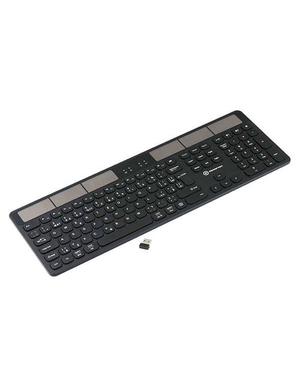 Беспроводная bluetooth-клавиатура Powerton Solar Slim для ПК / PS4 / XBOX / Smart TV / Android