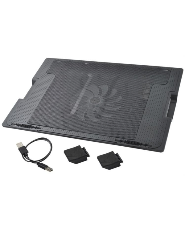 Охлаждающая подставка Fusion для ноутбуков 17 дюймов, черная