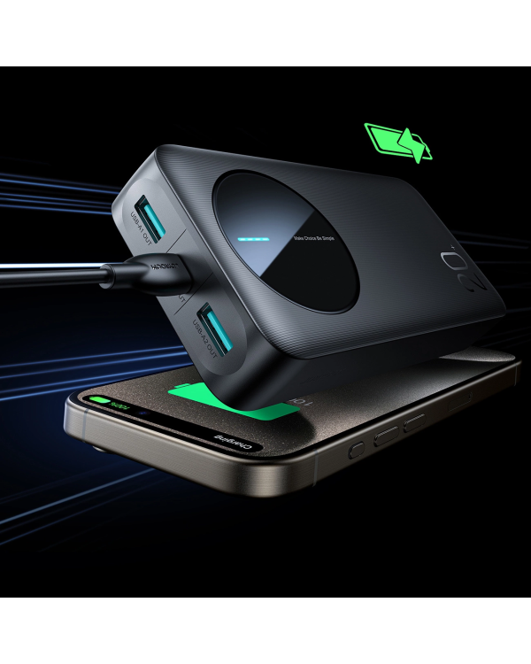 Powerbank Joyroom JR-PBF14 20000mAh 2.4A 2x USB-A 1x USB-C - черный