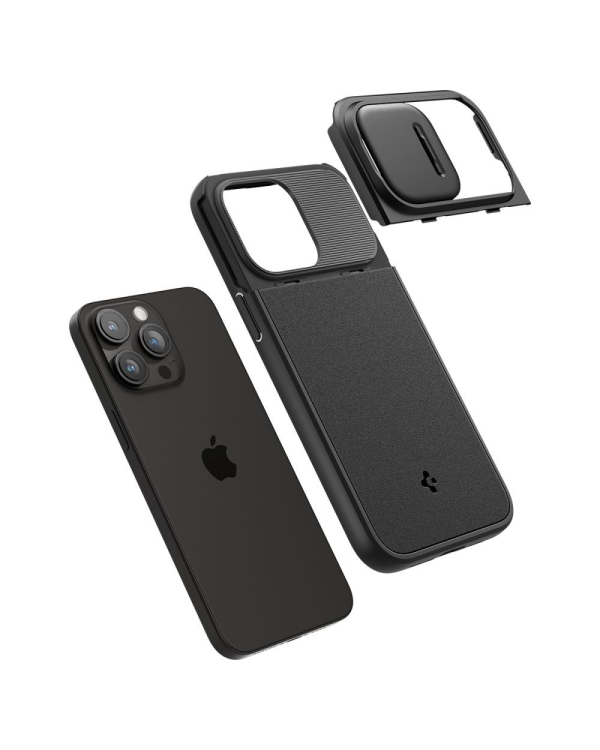 SPIGEN OPTIK ARMOR MAGSAFE IPHONE 15 PRO ЧЕРНЫЙ