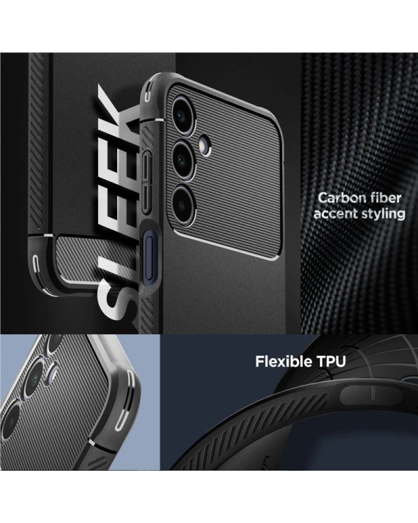Spigen Rugged Armor case for Samsung Galaxy A25 5G - matte black