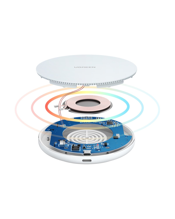 Ugreen 15W Qi wireless charger white (CD191 40122)